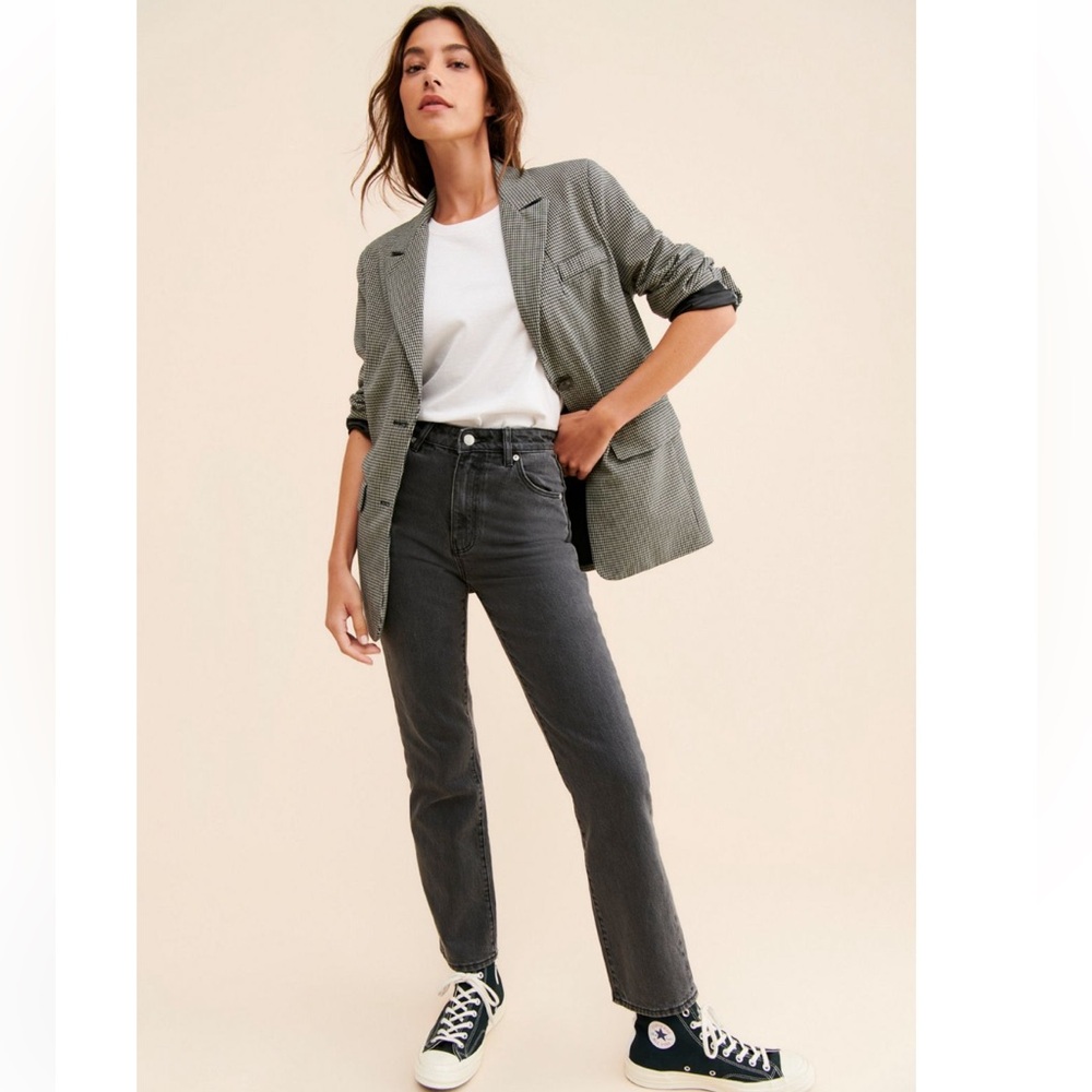 ROLLA'S Faded Black Women's Straight Leg Jeans